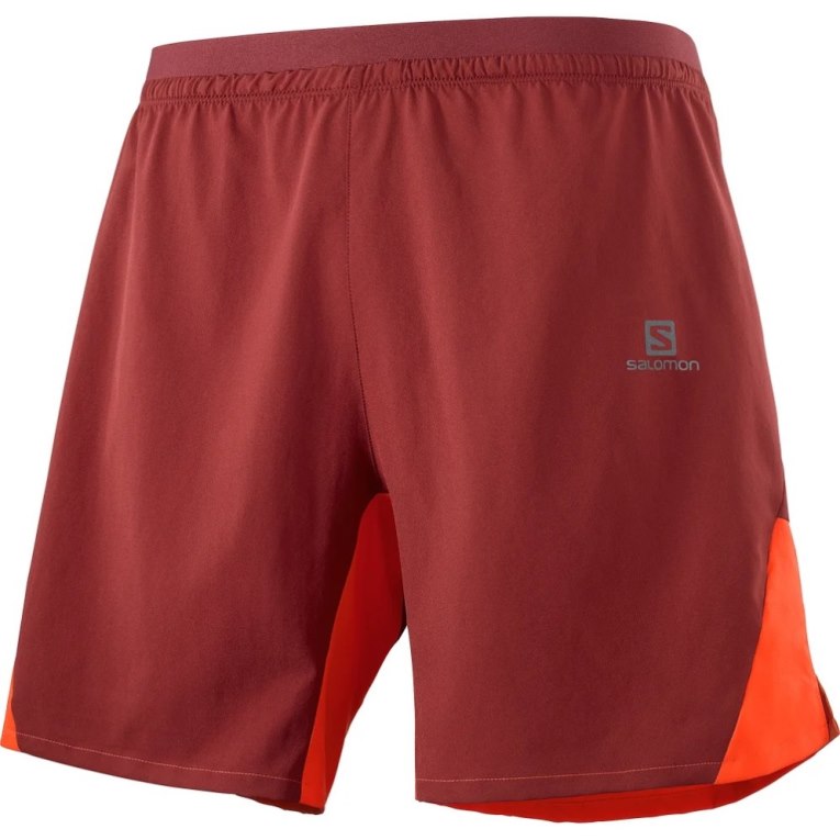 Bermudas Salomon Cross 7'' No Liner Hombre Rojos | MX BPOF236